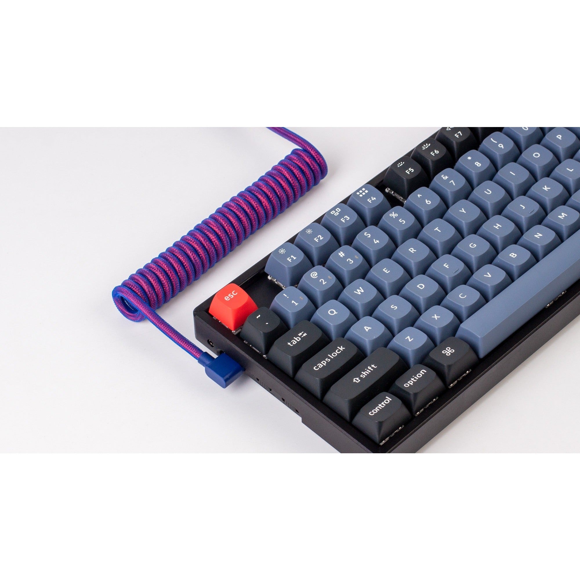 Keychron Keychron Premium opgerolde pilotenkabel, schuin