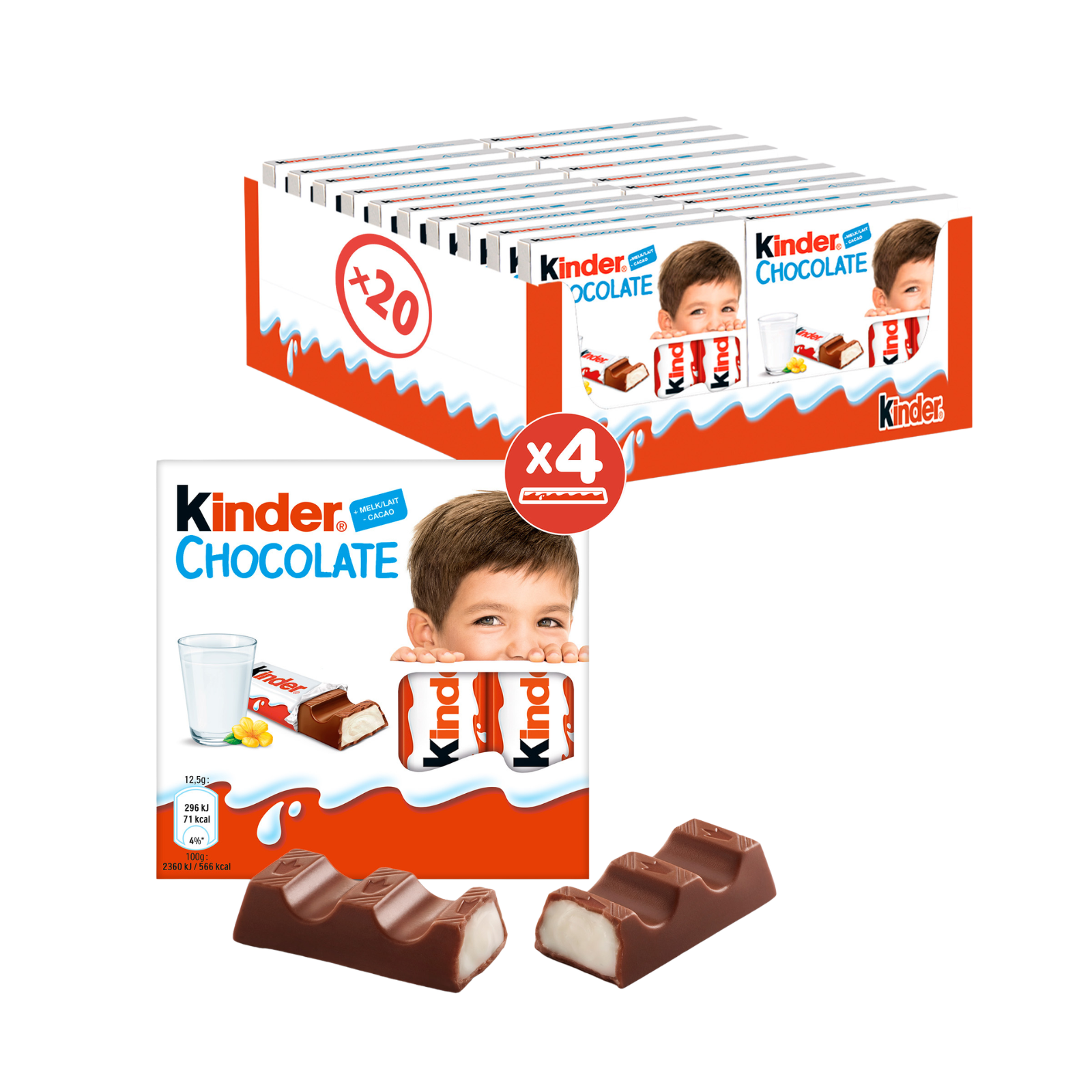Kinder chocolade t4 (20 stuks)