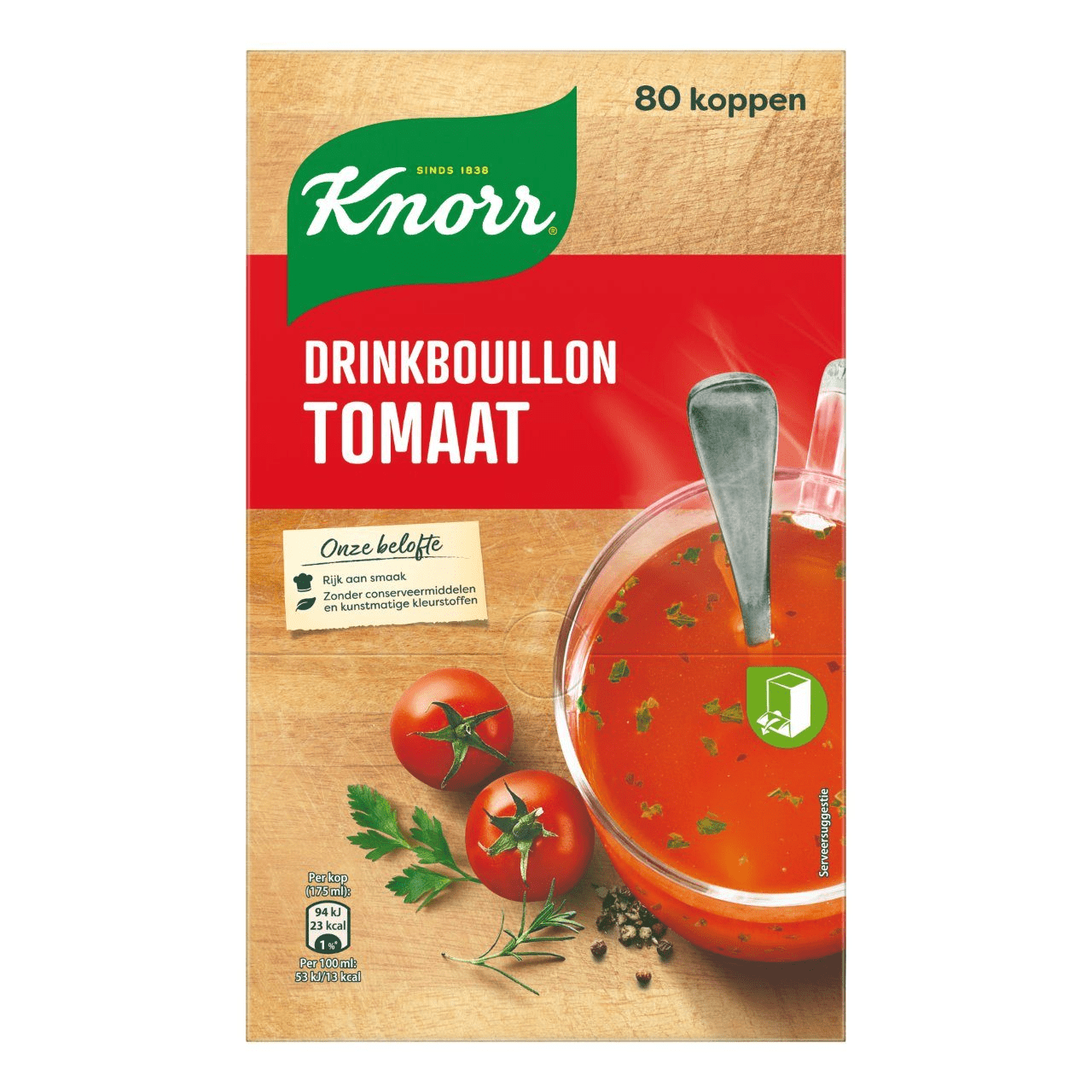 Drinkbouillon knorr tomaat 80 stuks