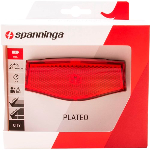 Feu arrière Carrier Spanninga Plateo Xb - On Off (sur carte)