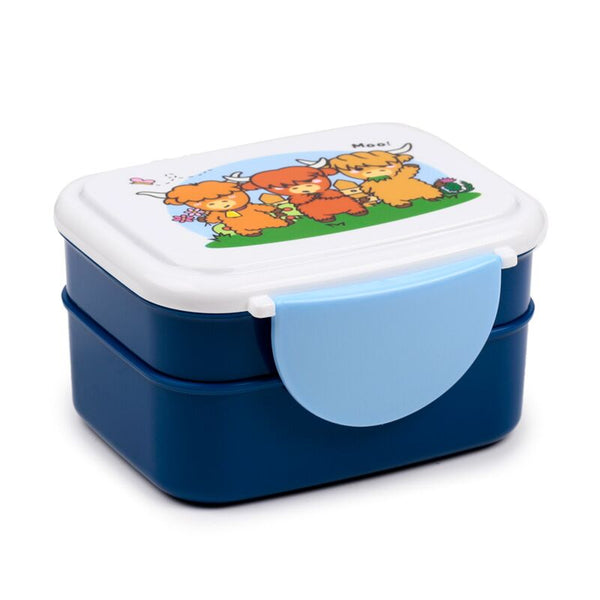 Adoramals highland coo koe clip bento box lunchtrommel