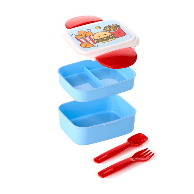 Foodiemals clip bento box lunchtrommel bestek