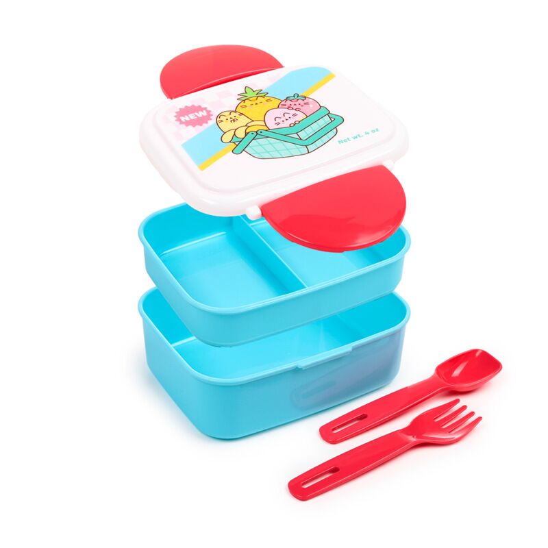Union pusheen de kat fruit clip bento box lunchtrommel bestek