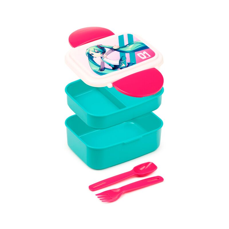 Hatsune miku clip bentobox lunchtrommel bestek