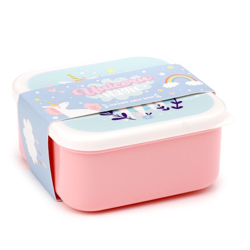 Set 3 lunchboxen sml eenhoorn magie