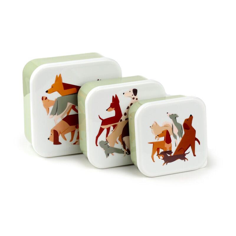 Set 3 lunchbox ml xl - barks hond