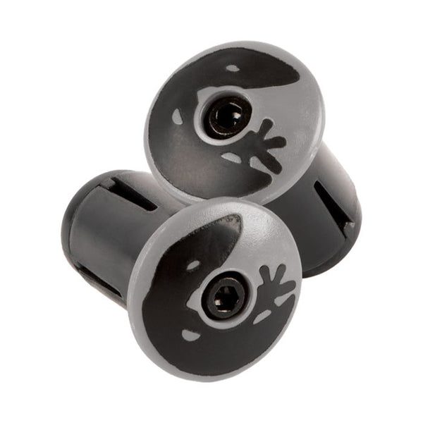 Lizard skins dsp bar tape plugs - cool gray