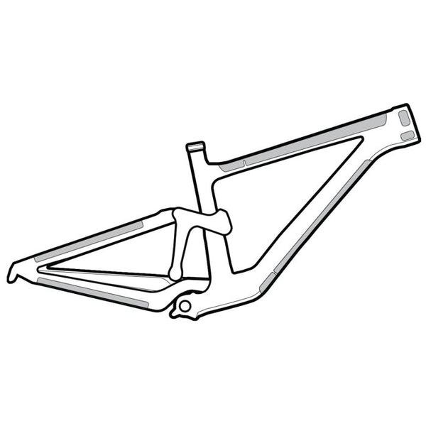 Lizard Skins Clear Protective Frame Wrap - Frame Kit
