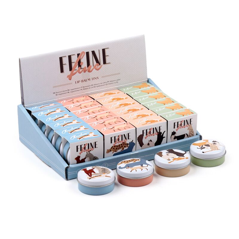 Feline fijne kat lippenbalsem in blik