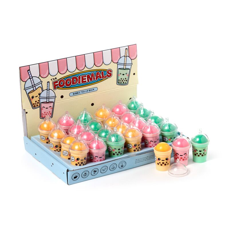 Foodiemals lippenbalsem bubble tea houder