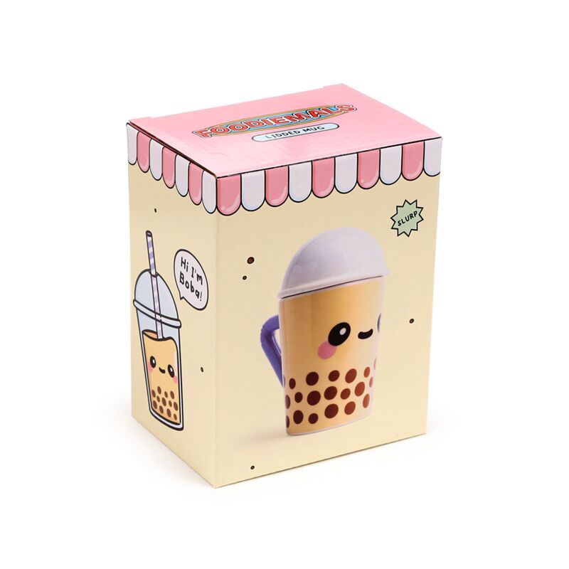 Boba de bubble tea foodiemals mok deksel