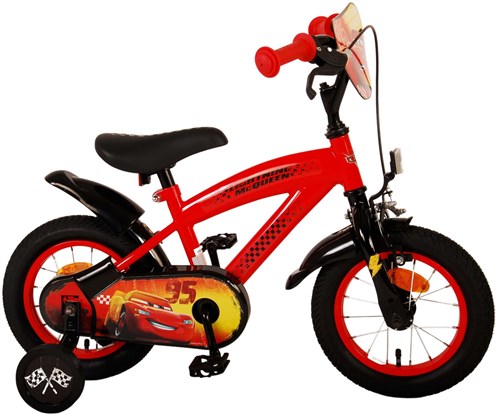 Disney autos disney cars kinderfiets - jongens - 12 inch - rood