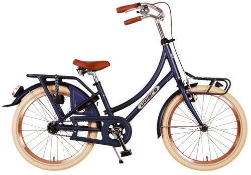 Vélo pour enfants Volare Grandma Classic - Filles - 20 pouces - Bleu mat