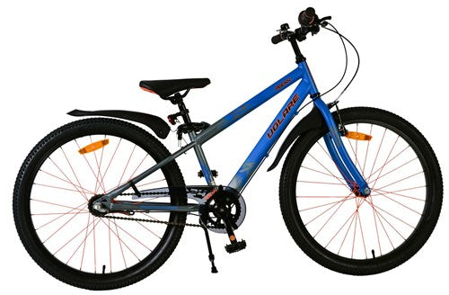 Volare 24 inch fiets rocky 3v remnaaf blauw grijs 42415