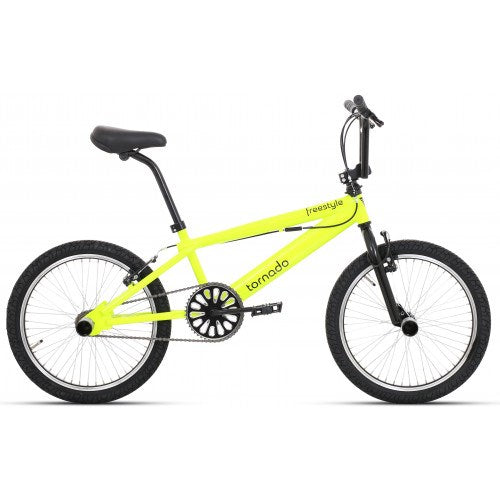 Vélo de freestyle Tornado 20 pouces jaune fluo 200034