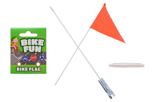 Drapeau de vélo fanion orange divisible