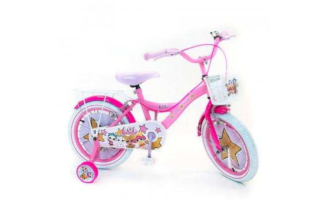 Volare poppen 16 inch kinderfiets met twee handremmen