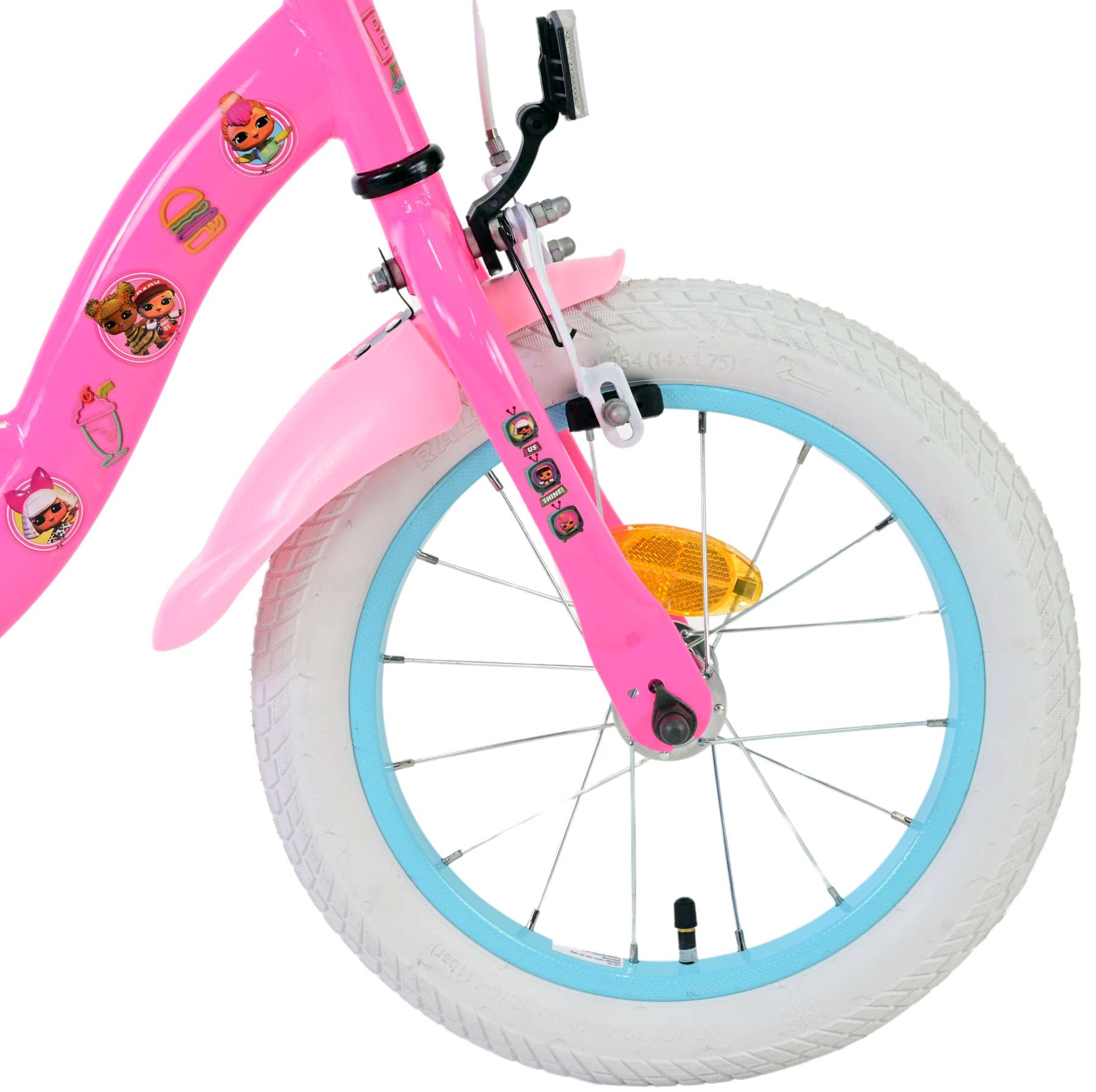 Lol verrassing kinderfiets - meisjes - 14 inch - roze