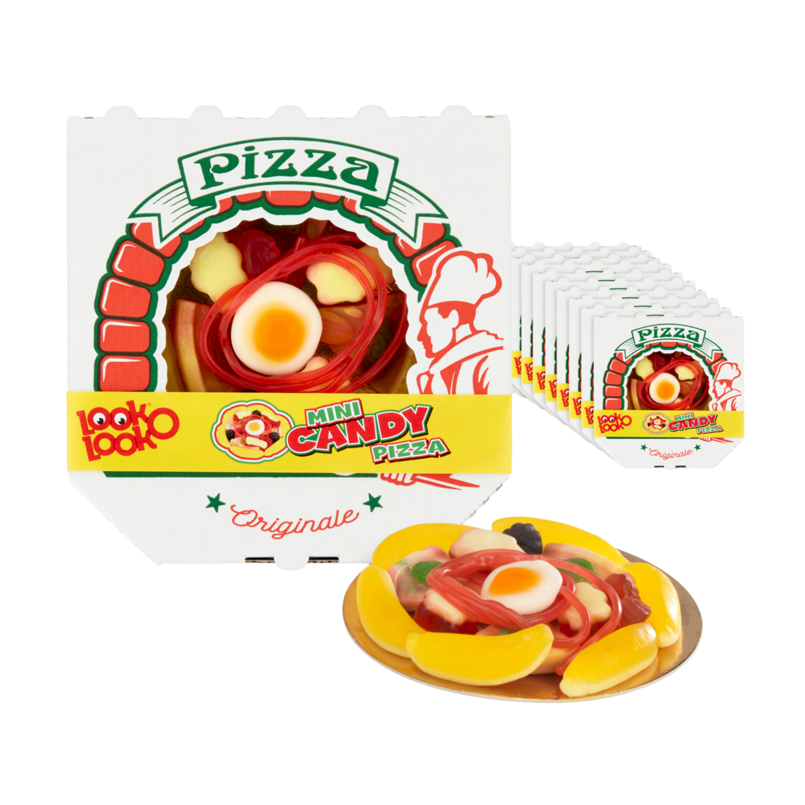 Look o look look-o-look mini candy pizza (10x 85gr)