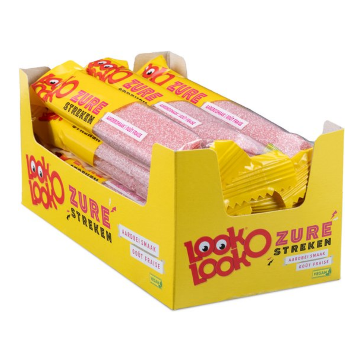Look o look look-o-look zure streken aardbei (12x 58g)