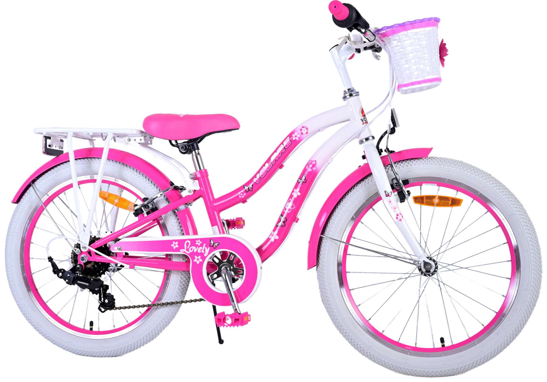 Volare Lovely Kinderfiets - Meisjes - 20 inch - Roze - 7 versnellingen