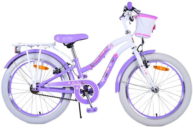 Volare lovely kinderfiets - meisjes - 20 inch - paars - twee handremmen