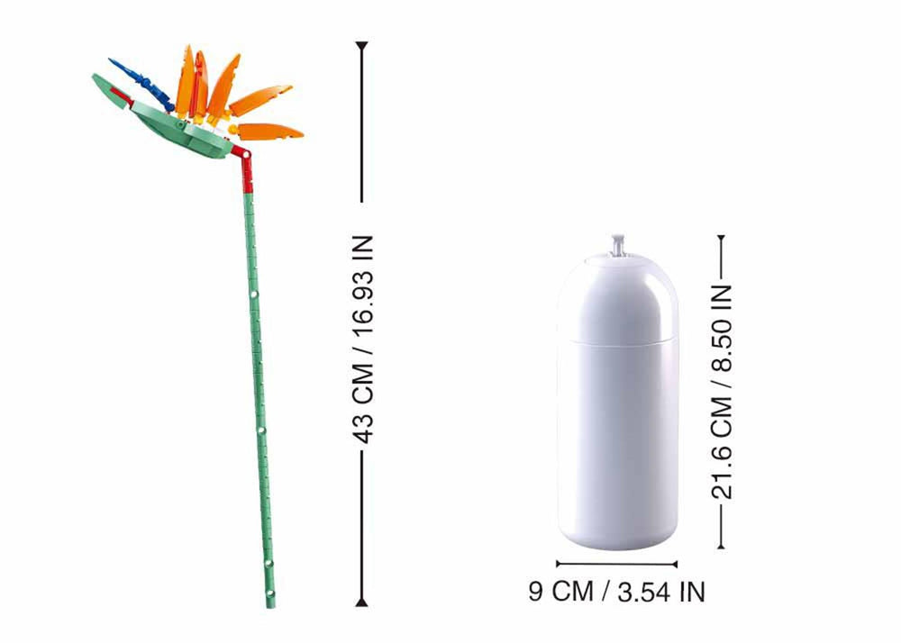 Sluban flowers paradijsvogelbloem strelitzia reginae aiton 148-delig