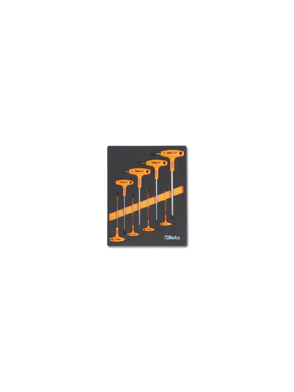 Beta inbussleutel set t handvat 8-delig met inlay