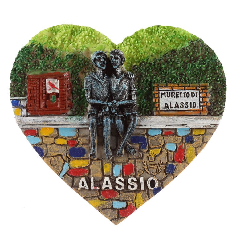 Hart alassio zee strand souvenirmagneet