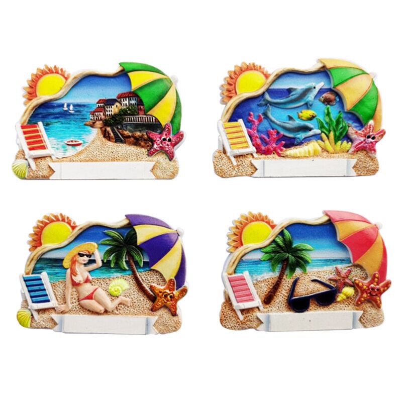 Strandparasol 3d zee strand souvenirmagneet