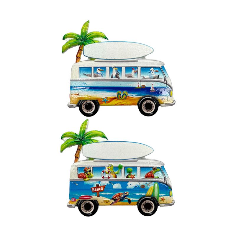 Strand zee magneet strandbus schildpadden zeemeeuwen