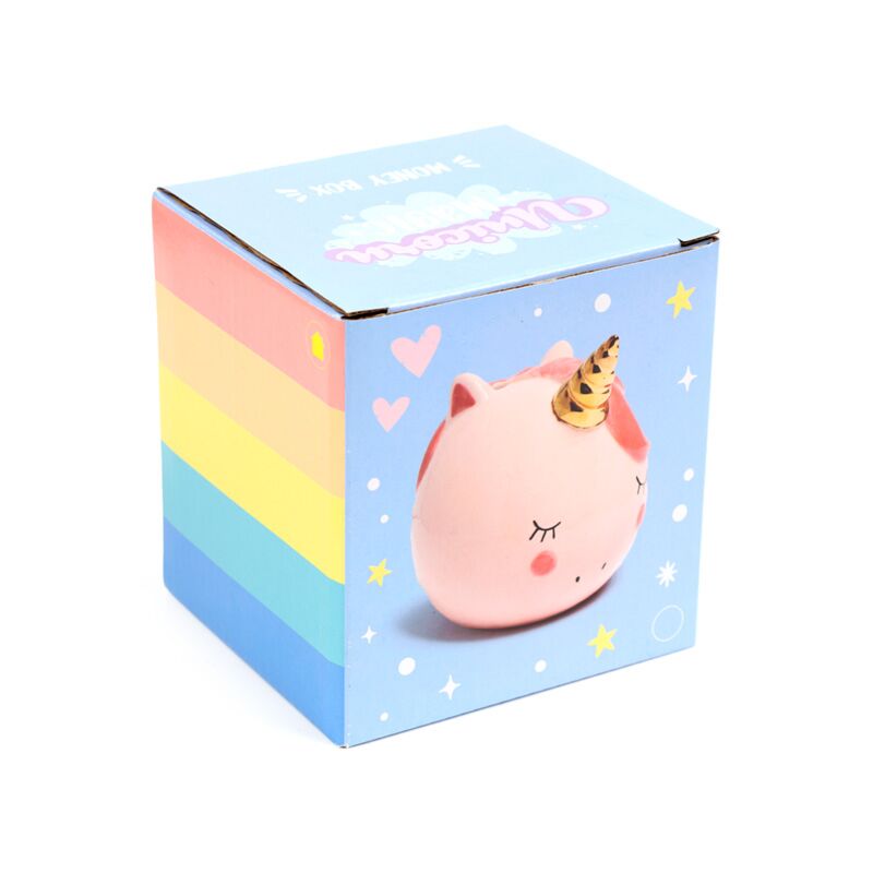 Betoverde regenboog eenhoorn roze spaarpot