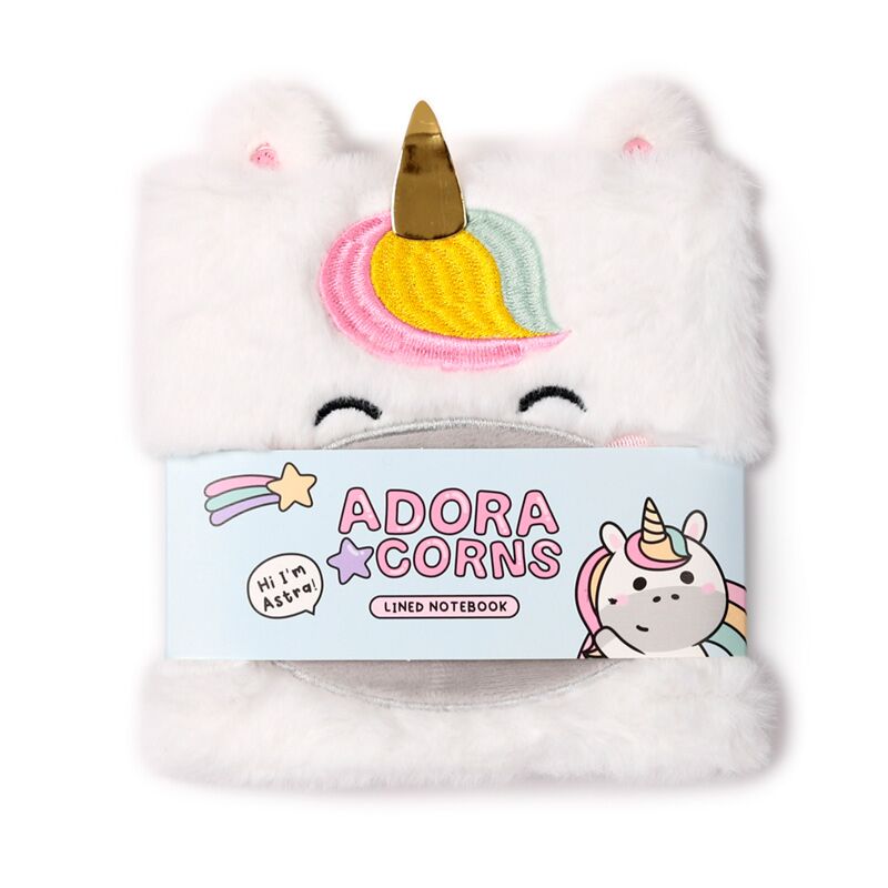 Adoracorns eenhoorn fluffig notitieboekje