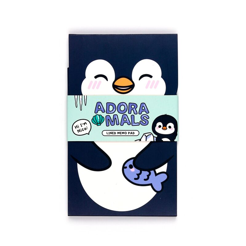 Adoramals pinguïn opklapbaar memoblok