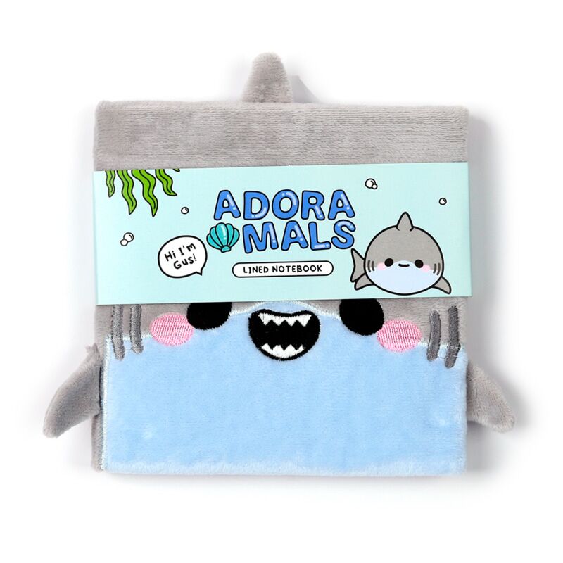 Adoramals haai fluffig notitieboekje