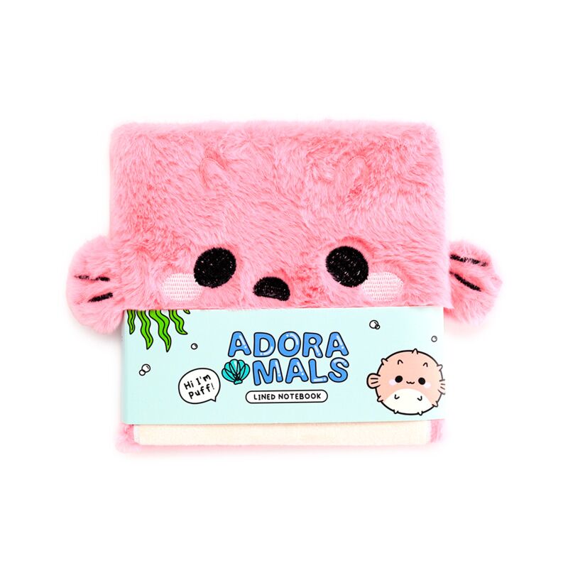 Adoramals puff de kogelvis fluffig notitieboekje