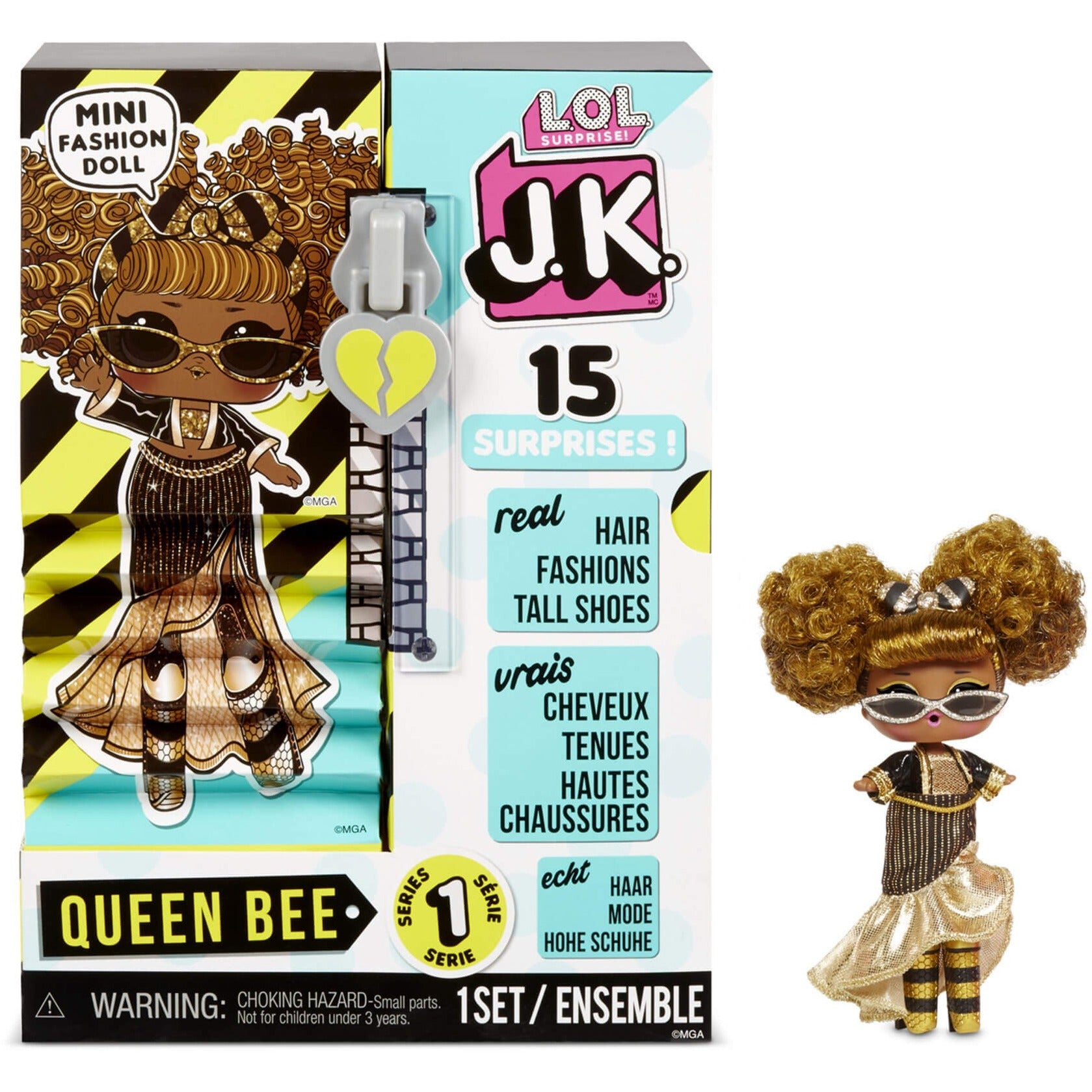 MGA Entertainment Verrassing! JK mini-modepop Queen Bee