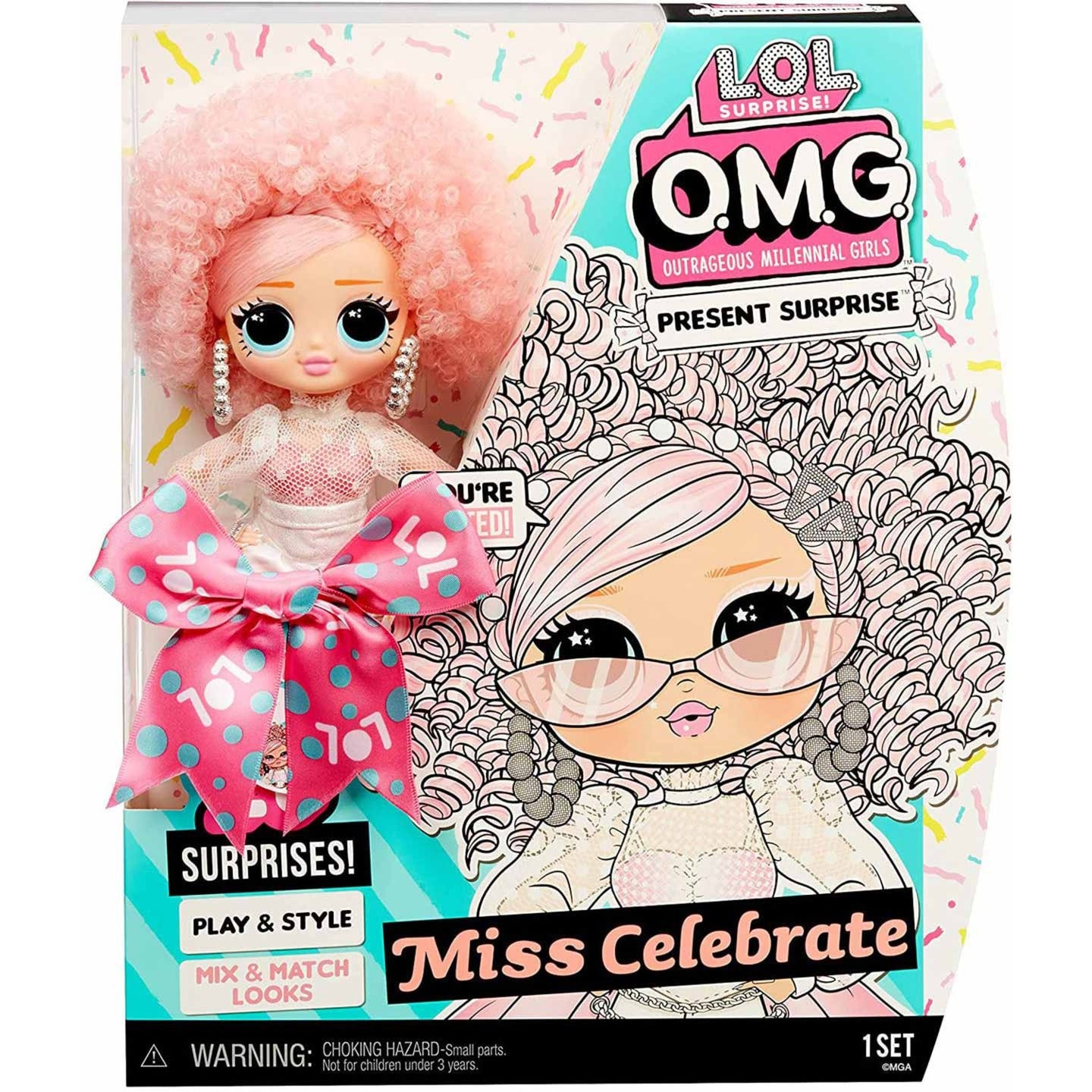 MGA Entertainment-verrassing! OMG Verjaardagspop Miss Celebr