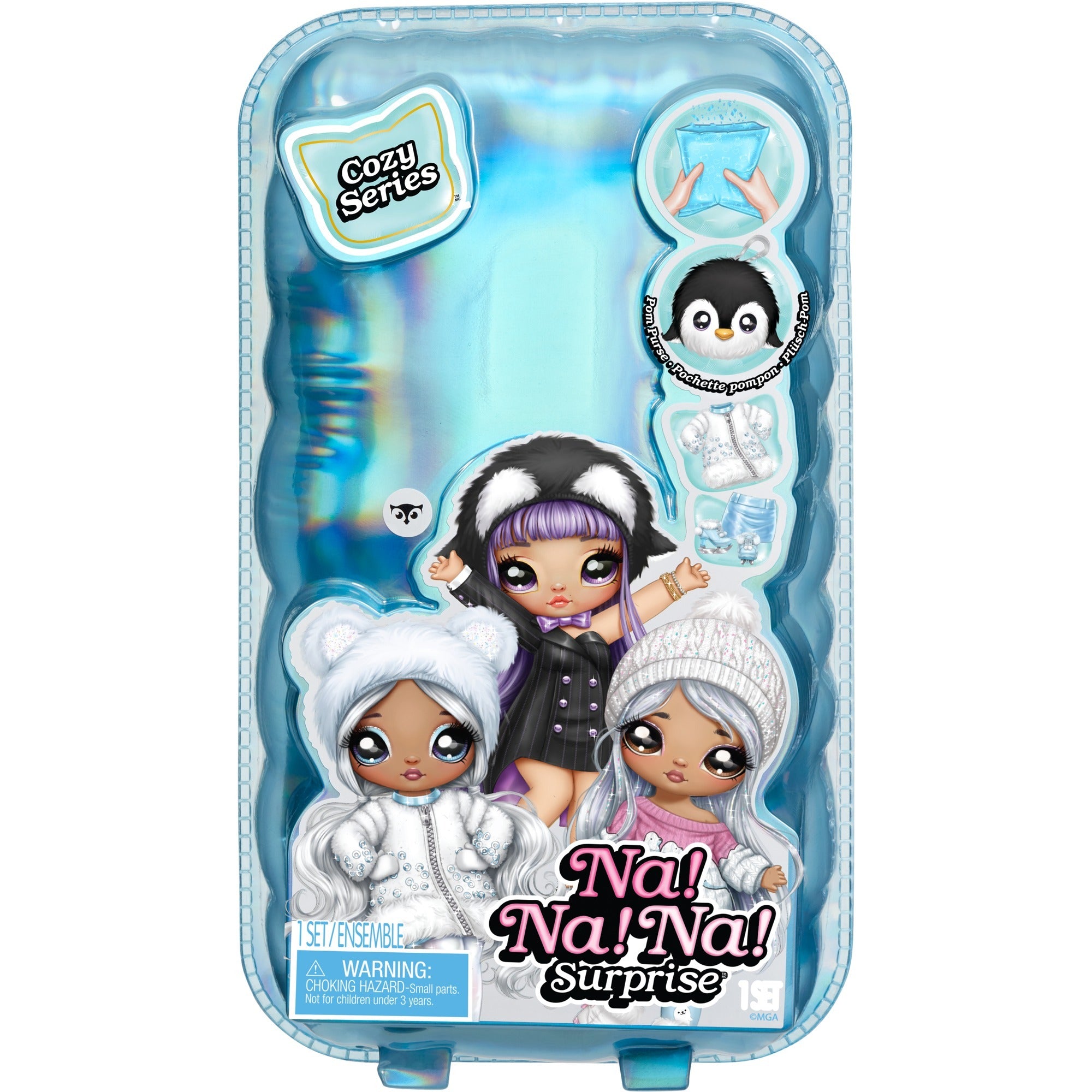 MGA Entertainment Na! Nee! Nee! Surprise 2-in-1 Cosy-serie Sneeuwu