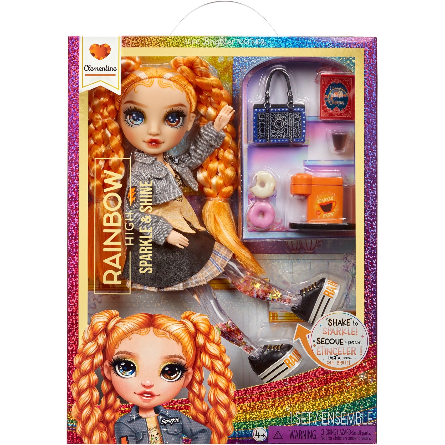 Regenboog hoge sprankeling en glans mode modepop - clementine