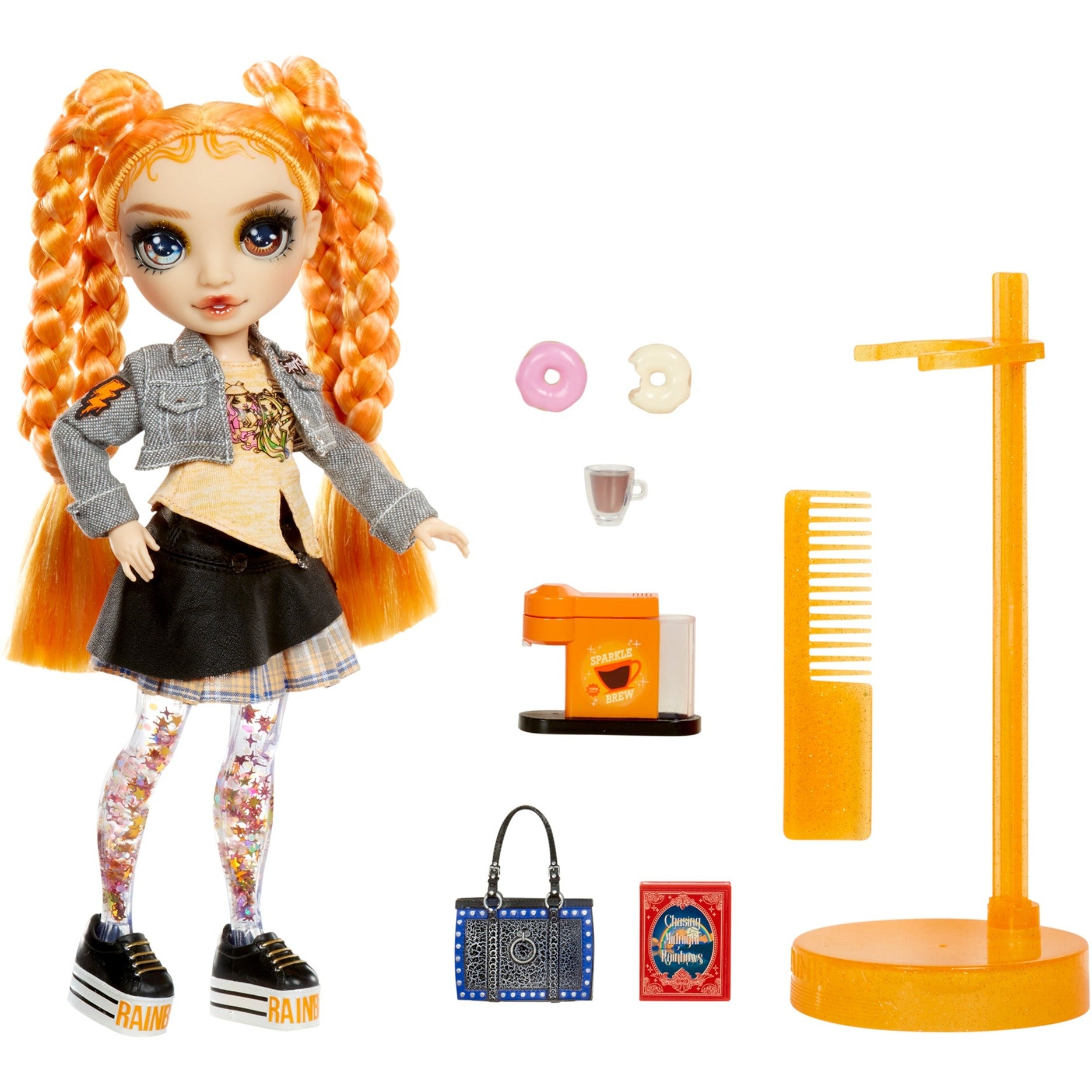 Regenboog hoge sprankeling en glans mode modepop - clementine