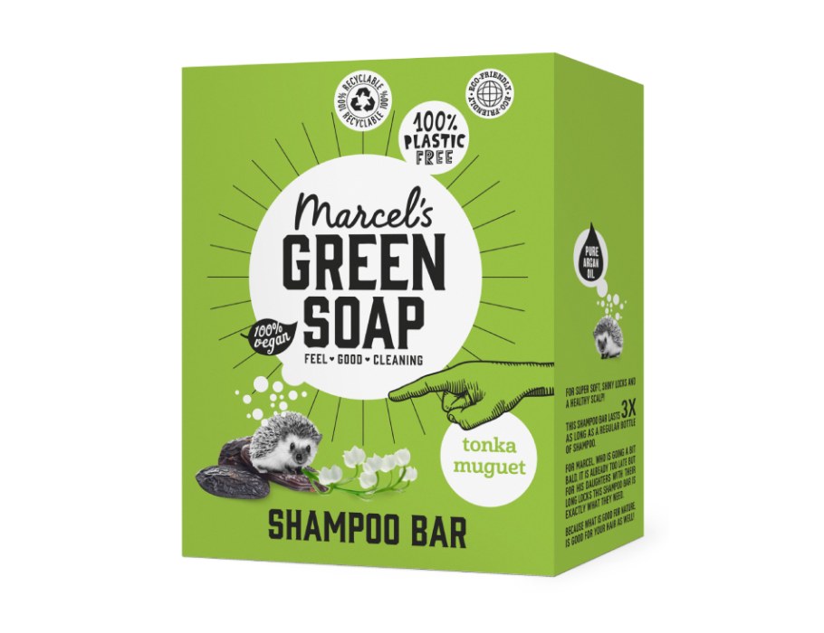 Marcel's green soap shampoo bar - tonka muguet - 90gr