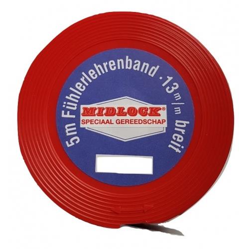 Midlock voelerlint 0.10mm op rol (5mtr)