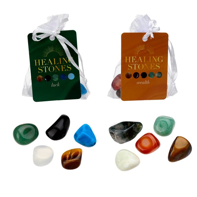 Set van 5 geluksstenen