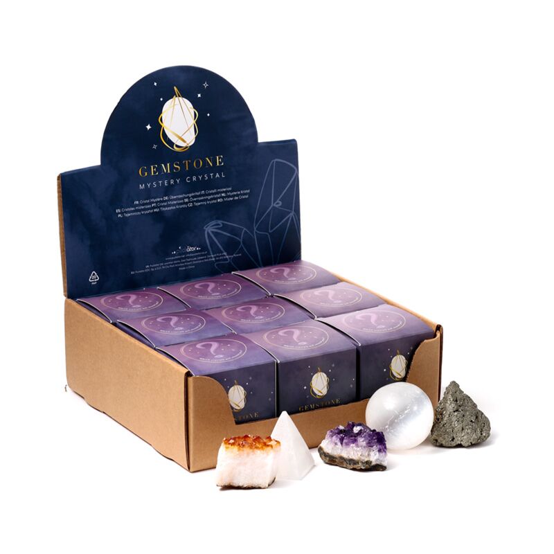 Gemstone mystery crystal surprise gift box