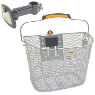 Bicycle Basket Toscane Smartlock for 19 Liters Silver