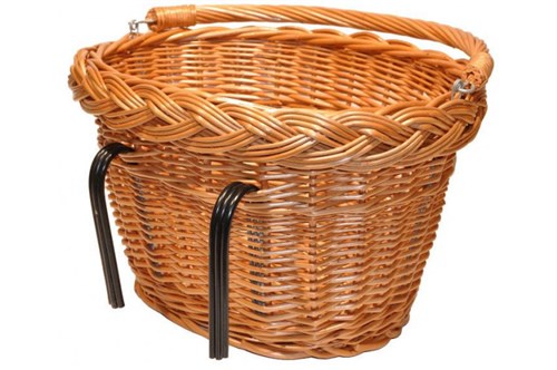 Rieten stuur en rond vlak