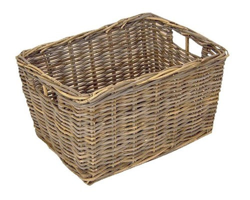Wicker V-ager basket 50x40x30 grey