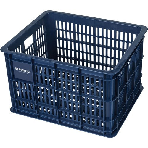 Basil Bicycle Crate M - medium - 29.5 litres - blue