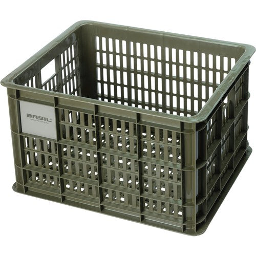 Basil Bicycle Crate M - medium - 29.5 liters - green